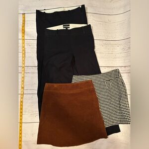 J. Crew Black Stretch Trousers